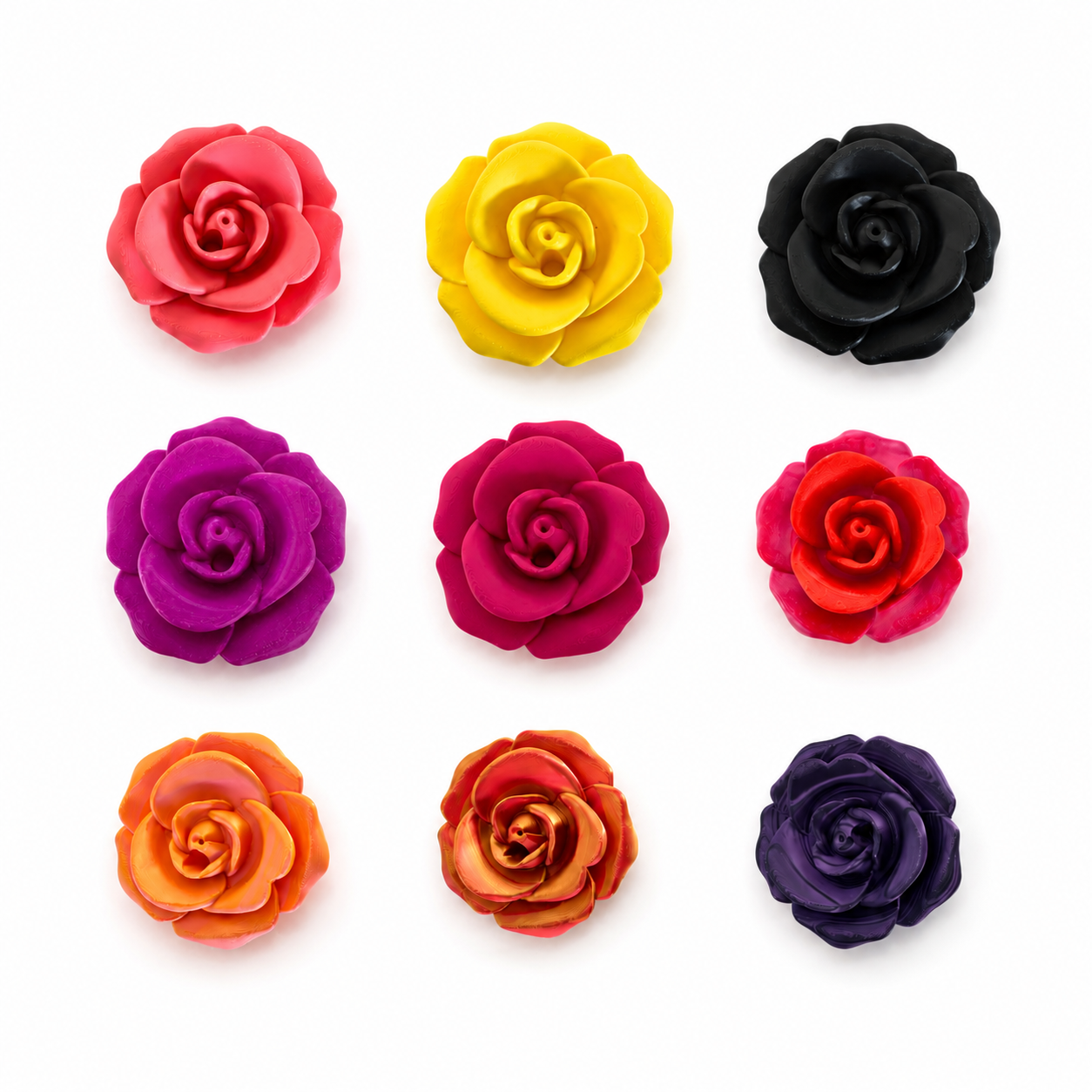 3D Rose lid topper