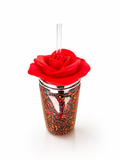 3D Rose lid topper