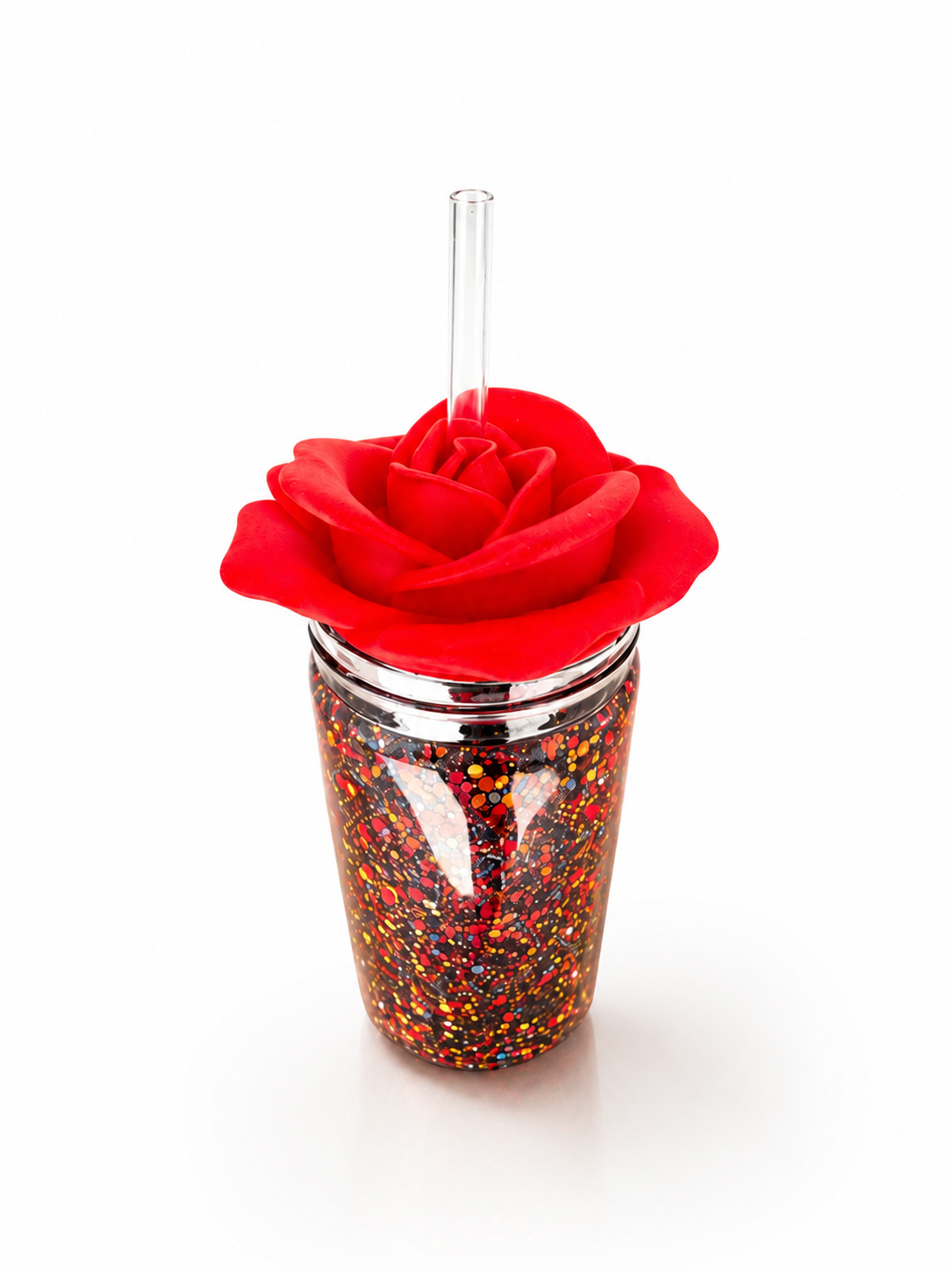 3D Rose lid topper